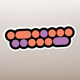 Morse Code Resist Sticker