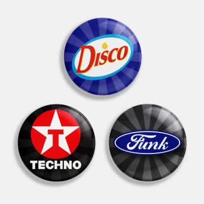 Club Music Logo Button Pack