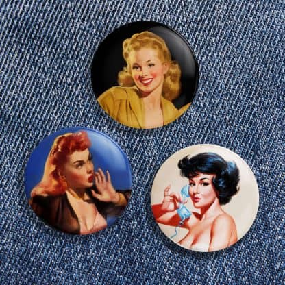 Vintage Pinup Button Pack No 2