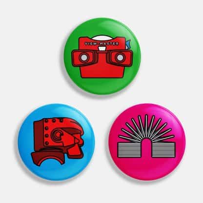 Retro Toy Button Pack No 1