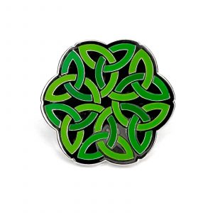 The Celtic Knot Green Pin from The Retrograph