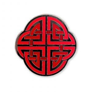 The Celtic Knot Red Pin from The Retrograph