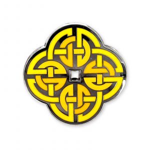 The Celtic Knot Yellow Pin from The Retrograph