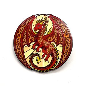 Cinder Fae Dragon Hard Enamel Pin