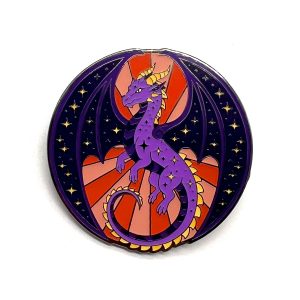 Dusk Fae Dragon Hard Enamel Pin