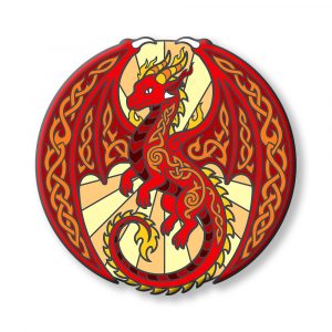Cinder Fae Dragon Hard Enamel Pin