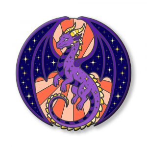 Dusk Fae Dragon Hard Enamel Pin
